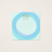 Blue Circles Stuhlvorteil Display Card Square (Vorderseite)