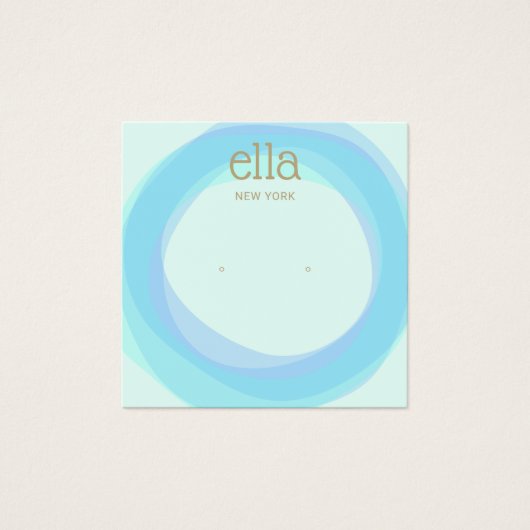 Blue Circles Stuhlvorteil Display Card Square (Vorderseite)