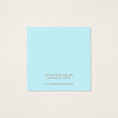 Blue Circles Stuhlvorteil Display Card Square (Rückseite)