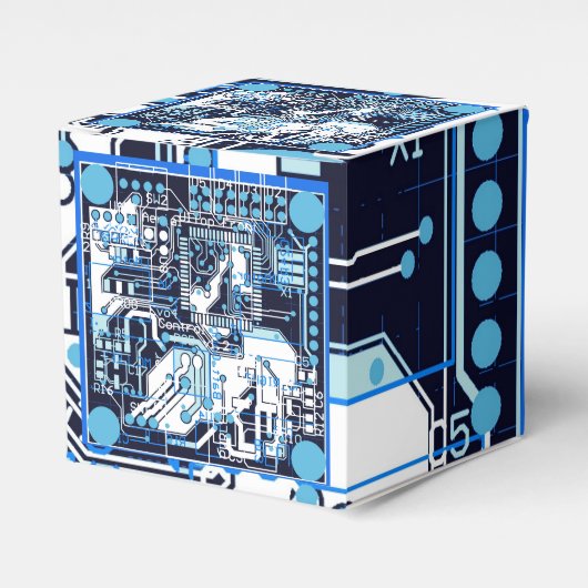 Blue Circuit Board Geschenkschachtel (Vorderseite)