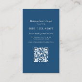 Blue Circuit Board Paint Swirl Design – Custom Visitenkarte (Rückseite)