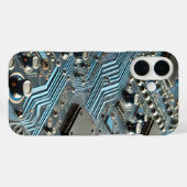 Blue Circuit Board Phone Case (Rückseite (Horizontal))