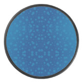 Blue circular product with a polka dot pattern  eishockey puck (Vorderseite)