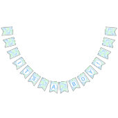 Blue Circus Niedlich Pattern Baby Boy Baby Dusche Wimpelkette (Alle)