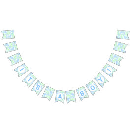 Blue Circus Niedlich Pattern Baby Boy Baby Dusche Wimpelkette