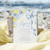 Blue Citrus Baby Dusche Einladung