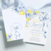 Blue Citrus Baby Dusche Einladung