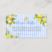 Blue Citrus Lemon Ciao Baby Diaper Raffle Card Begleitkarte (Vorderseite)