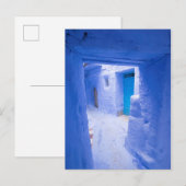 Blue City Alleyway Postkarte (Vorne/Hinten)