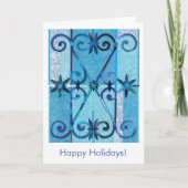 Blue City CHEFCHAOUEN Feiertage Karte (Vorderseite)