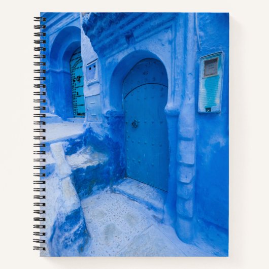 Blue City Door Notizblock (Vorderseite)