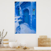 Blue City Door Poster (Küche)