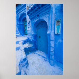 Blue City Door Poster