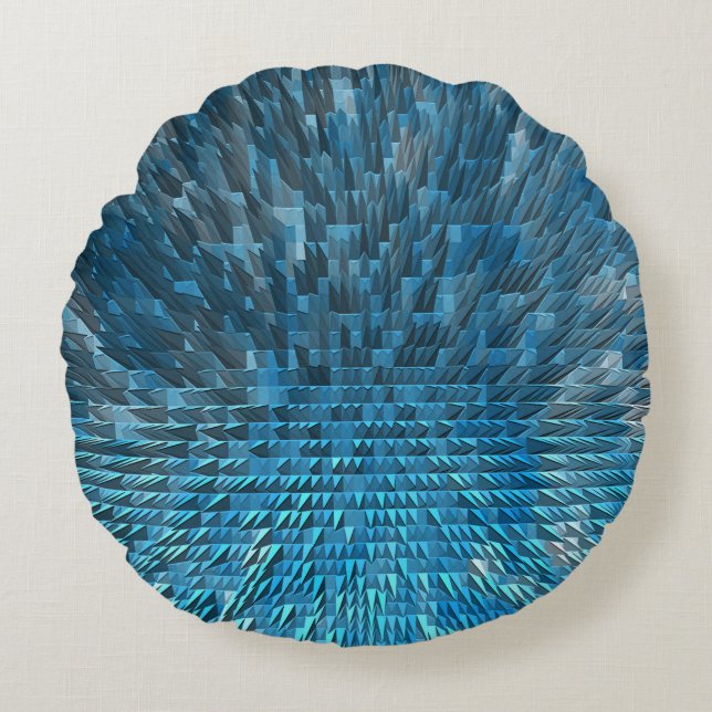 Blue City...... Rundes Kissen (Vorderseite)