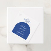 Blue Clam Seashells Coastal Seaside Beach Wedding Geschenkanhänger (Beispiel)