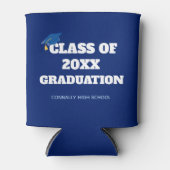 Blue Class of 2025 Custom School Abschluss Dosenkühler (Vorderseite)