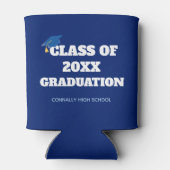 Blue Class of 2025 Custom School Abschluss Dosenkühler (Rückseite)