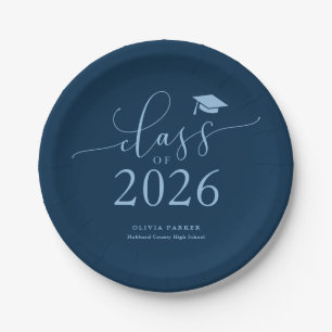 Blue Class of 2025 Graduation Party Pappteller