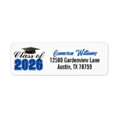 Blue Class of 2026 Graduation Return Address (Vorne)