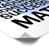 Blue Class of 20xx Abschluss Poster für Ihn (Ecke)