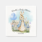 Blue Classic Bunny Peter Baby Duschpapier Napkins Serviette (Vorderseite)