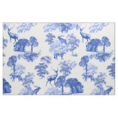 Blue Classic French Country Toile Deer Pattern Stoff (Fat Quarter (45,7 x 55,9 cm))