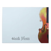 Blue Classic Music Violin Notizblock (Vorderseite)