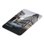 Blue Classic Vintage Car Cityscape Magnet (Linke Seite)