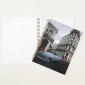 Blue Classic Vintage Car Cityscape Planer (Anzeige)