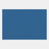 Blue Classic White Polka Dot Streifen Geschenkpapier Set (Vorderseite 3)