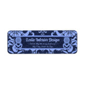 Blue Classic Wirbel Rücksendeadresse (Vorne)