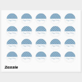 Blue Classy Diamond Holiday Stickers (Blatt)