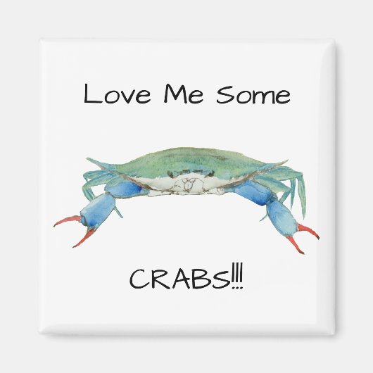 Blue Claw Crab Magnet (Vorne)