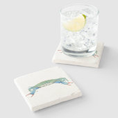 Blue Claw Crab Steinuntersetzer (Seitenansicht)