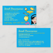 Blue Clay Keramik Potterie Lady Boss Crafter Visitenkarte (Vorne/Hinten)