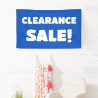 Blue Clearance Sale-Banner