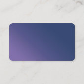 Blue Clearing Service Business Card Visitenkarte (Rückseite)