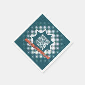 Blue Clearing Service Custom WWW Serviette (Ecke)