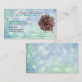Blue Clearing Services Business Cards Visitenkarte (Vorne/Hinten)