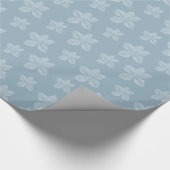Blue Clematis Blume Geschenkpapier (Ecke)