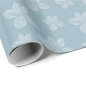 Blue Clematis Blume Geschenkpapier (Rolleneckpunkt)