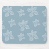 Blue Clematis Blume Mousepad (Vorne)