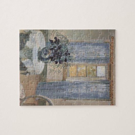 Blue Clematis in the Artist's Studio, Anna Ancher Puzzle (Horizontal)