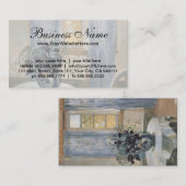 Blue Clematis in the Artist's Studio, Anna Ancher Visitenkarte (Vorne/Hinten)