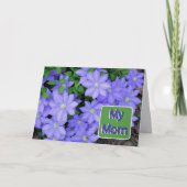 BLUE CLEMATIS/MEINE MAMA/GLÜCKLICHER MUTTERTAG KARTE (Vorderseite)