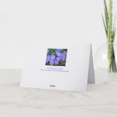 BLUE CLEMATIS/MEINE MAMA/GLÜCKLICHER MUTTERTAG KARTE (Rückseite)