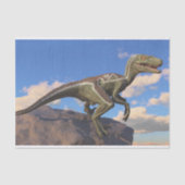 Blue Clever Girl Velociraptor Dinosaurier Seidenpapier (Vorderseite)