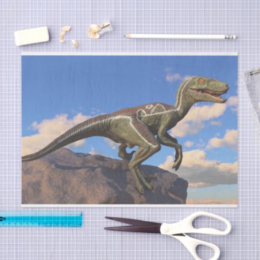 Blue Clever Girl Velociraptor Dinosaurier Seidenpapier (Handwerk)