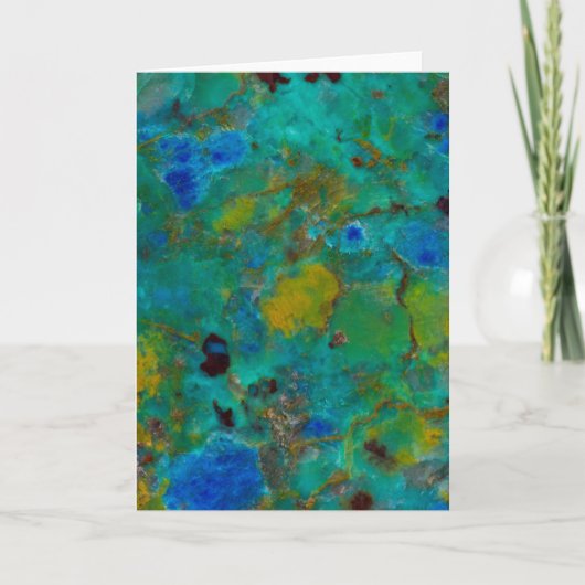 Blue Cliff Chrysocolla Karte (Vorderseite)