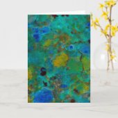 Blue Cliff Chrysocolla Karte (Gelbe Blume)